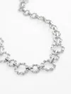 Talbots Bamboo Texture Link Necklace - Shiny Silver - 001  In Metallic