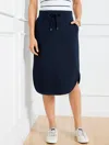 Talbots Beach Terry Midi Skirt - Blue - X  In Blue