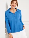 Talbots Beach Terry Shacket - Blue Iris - 2x