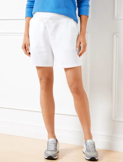 Talbots Petite - Beach Terry Shorts - 6â - White - 2xs