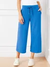 Talbots Beach Terry Wide Crop Pants - Blue Iris - 2x