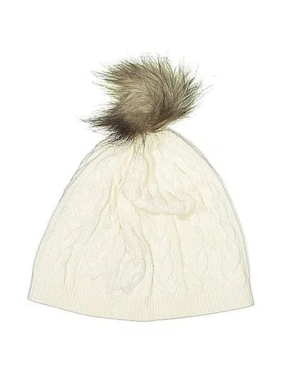 Talbots Beanie Hat In White