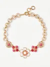 TALBOTS BEAUTIFUL BLOOMS NECKLACE - WHITE/GOLD - 001 TALBOTS