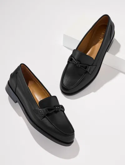 Talbots Bethany Knot Nappa Loafers - Black - 5m