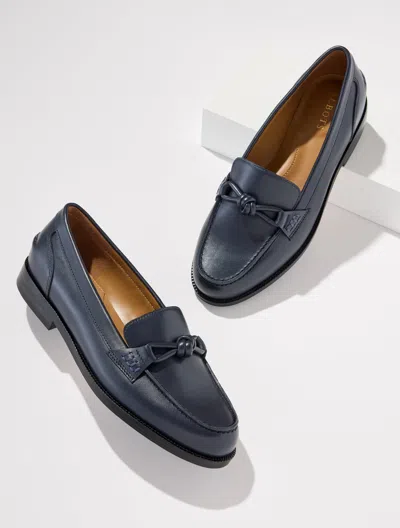 Talbots Bethany Knot Nappa Loafers - Blue - 5m