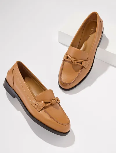 Talbots Bethany Knot Nappa Loafers - Havana Tan - 5m