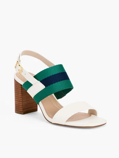Talbots Bette Vachetta Block Heel Sandals - Havana Tan - 9m