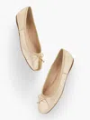 Talbots Blaine Metallic Nappa Ballet Flats - Gold - 11m  In Gold
