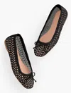 Talbots Blaine Soft Sole Loopy Woven Ballet Flats - Black - 11m