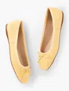 Talbots Blaine Soft Sole Nappa Ballet Flats - Cornsilk - 10m