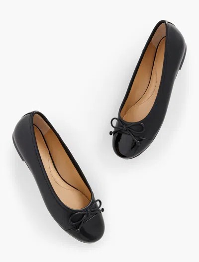 Talbots Blair Nappa Ballet Flats - Black - 10m
