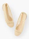 Talbots Blair Mesh Dot Ballet Flats - Fawn - 11m