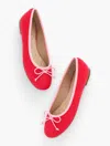 Talbots Blair Nappa Ballet Flats - Red Pepper/soft Pink - 10 1/2 M  In Red Pepper,soft Pink