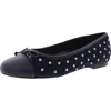 Talbots Blairstuds Womens Sequined Manmade Ballet Flats In Blue