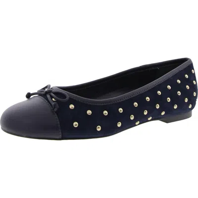 Talbots Blairstuds Womens Sequined Manmade Ballet Flats In Blue