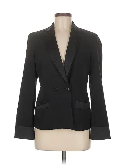Pre-owned Talbots Blazer Jacket In Black