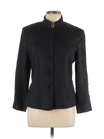 Pre-owned Talbots Blazer Jacket In Black