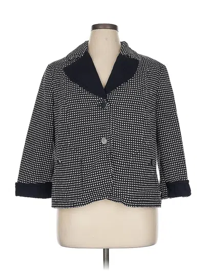 Pre-owned Talbots Blazer Jacket In Black