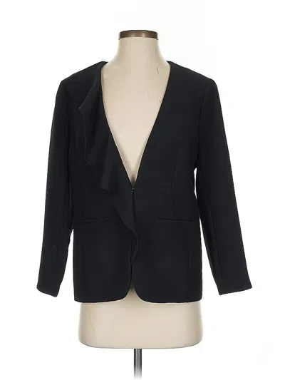 Pre-owned Talbots Blazer Jacket In Black
