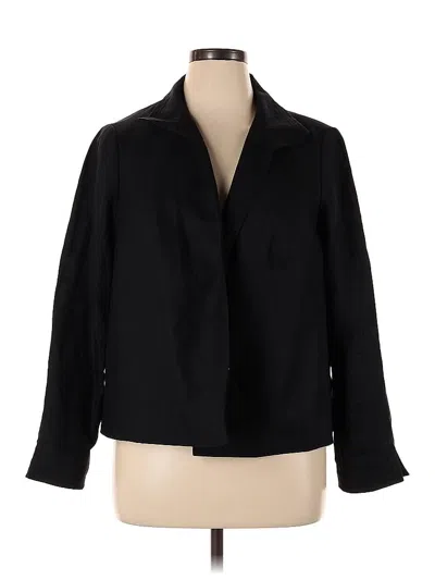 Pre-owned Talbots Blazer Jacket In Black