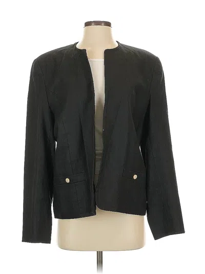 Pre-owned Talbots Blazer Jacket In Black