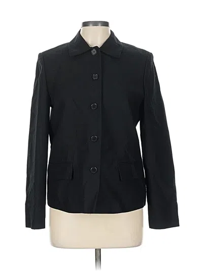 Pre-owned Talbots Blazer Jacket In Black