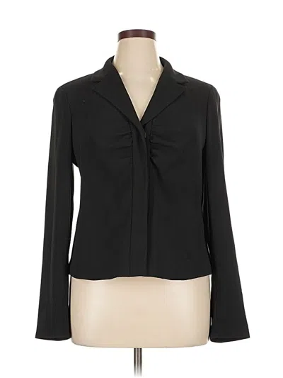 Pre-owned Talbots Blazer Jacket In Black