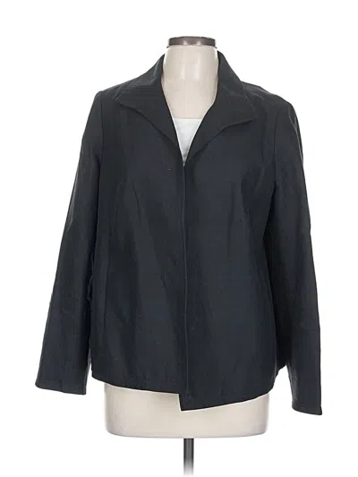 Pre-owned Talbots Blazer Jacket In Black