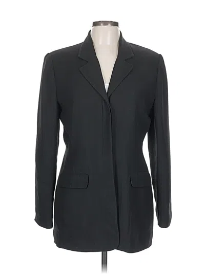 Pre-owned Talbots Blazer Jacket In Black