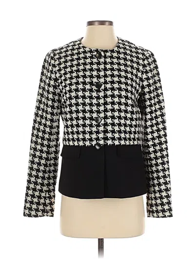 Pre-owned Talbots Blazer Jacket In Black