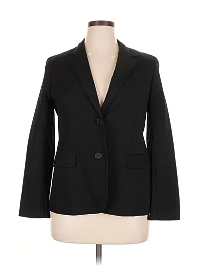 Pre-owned Talbots Blazer Jacket In Black