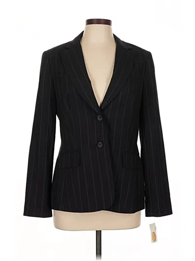 Pre-owned Talbots Blazer Jacket In Black