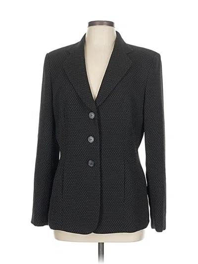 Pre-owned Talbots Blazer Jacket In Black