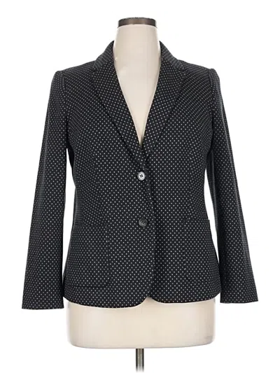 Pre-owned Talbots Blazer Jacket In Black