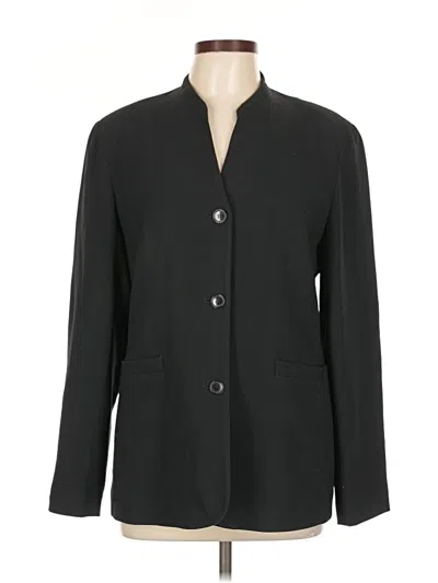 Pre-owned Talbots Blazer Jacket In Black