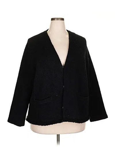 Pre-owned Talbots Blazer Jacket In Black