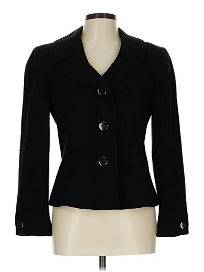 Pre-owned Talbots Blazer Jacket In Black