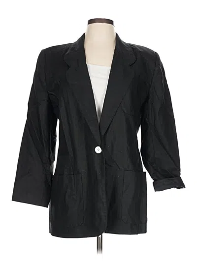 Pre-owned Talbots Blazer Jacket In Black