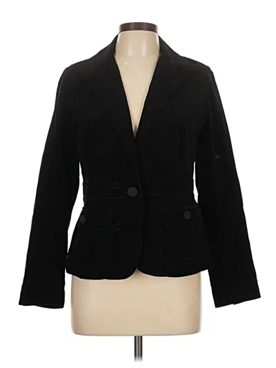 Pre-owned Talbots Blazer Jacket In Black