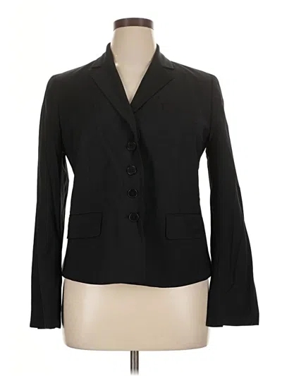 Pre-owned Talbots Blazer Jacket In Black