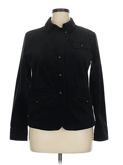 Pre-owned Talbots Blazer Jacket In Black