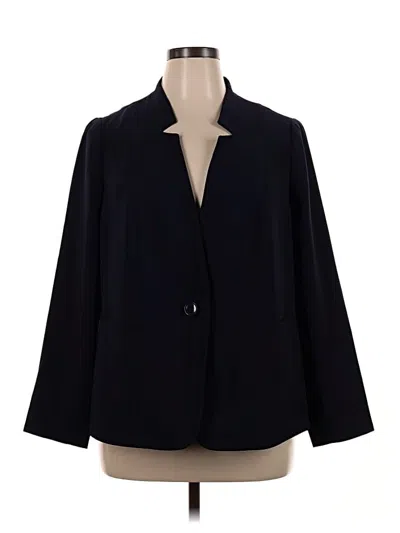 Pre-owned Talbots Blazer Jacket In Black
