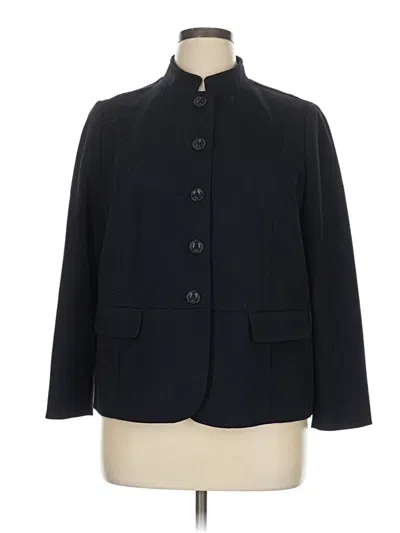 Pre-owned Talbots Blazer Jacket In Black