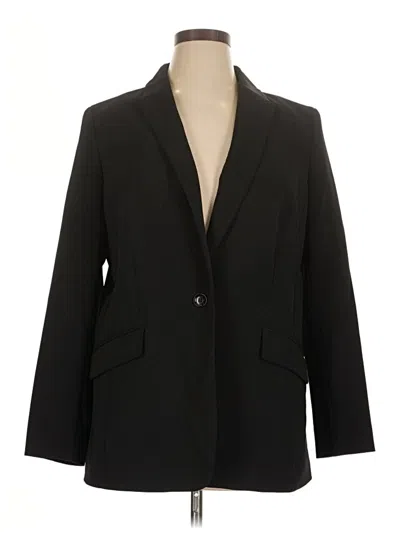 Pre-owned Talbots Blazer Jacket In Black