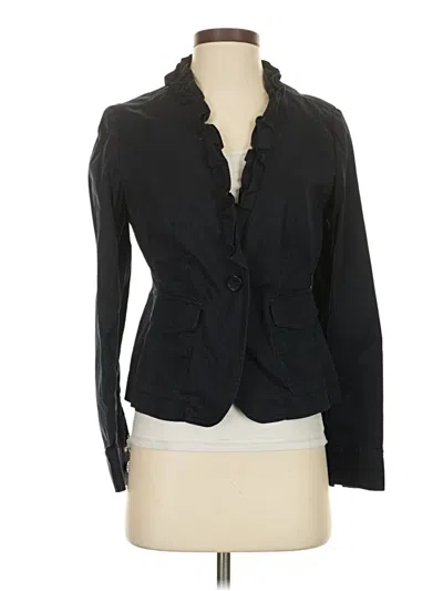 Pre-owned Talbots Blazer Jacket In Black