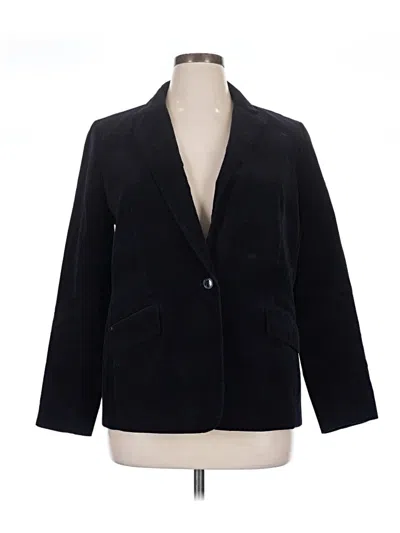 Pre-owned Talbots Blazer Jacket In Black