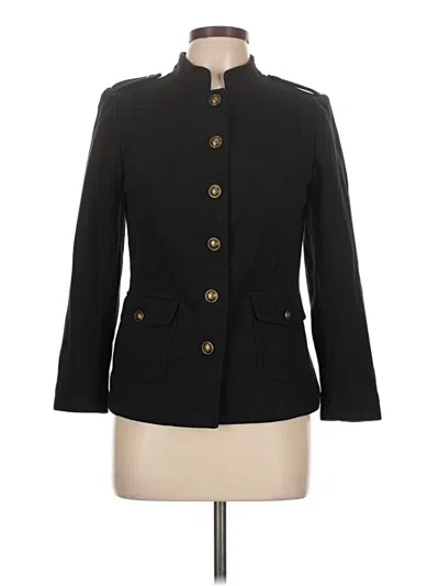 Pre-owned Talbots Blazer Jacket In Black