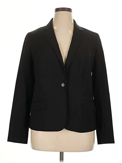 Pre-owned Talbots Blazer Jacket In Black