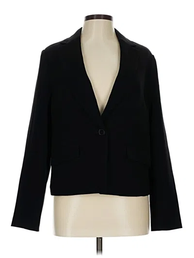 Pre-owned Talbots Blazer Jacket In Black