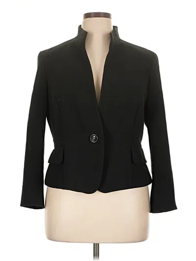 Pre-owned Talbots Blazer Jacket In Black